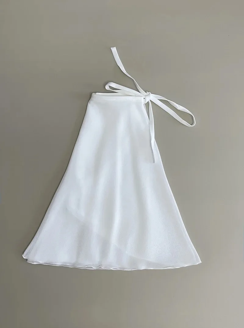 Damen Chiffon Ballettrock Kleiner Schürzen-Tutu Einfarbiger Übungs-Trikotrock Hochwertige Elegante Tanzkleidung für Erwachsene – Detail 18