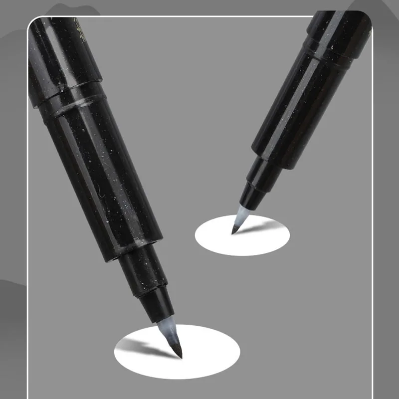 Kit 4pcs Calligraphy Pen Soft Hand Lettering Fineliner Brush Pen Black Ink 4