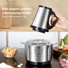 Electric Meat Mincer Grinder 5L Stainless Steel Chopper Food Processor Garlic Mud Maker Blender Large Capacity Kitchen Utensils 2
