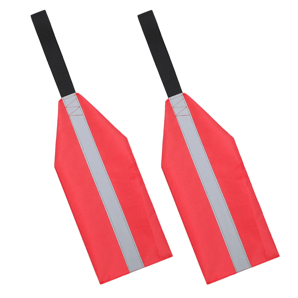 

2 Pcs Truck Kayak Safety Flag Travel Accessories for Fishing Oxford Cloth Flags