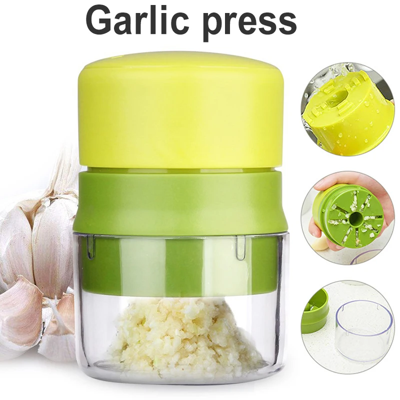 Kitchen Multifunctional Garlic Crusher Manual Garlic Press Roll Crusher Chopper Home Appliance Kitchen Gadgets Accessories