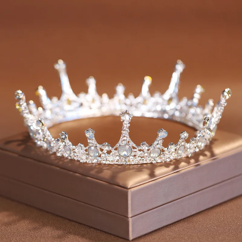 Hair Accessories Bridal Hair Accessories Baroque Style Tiara Bridal Wedding Round Crown or Birthday Princess Masquerade Costume Party & Photography-Elegant Full Round