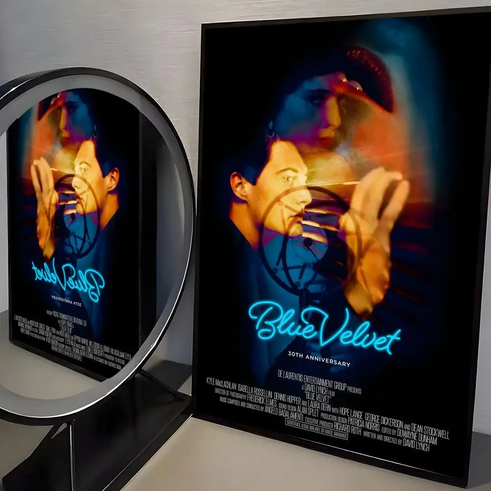 Premium Blue Velvet Movie Poster - HD Self-Adhesive Wall Decor for Home, Office, Dorm, and Bedroom - Perfect Gift Option
