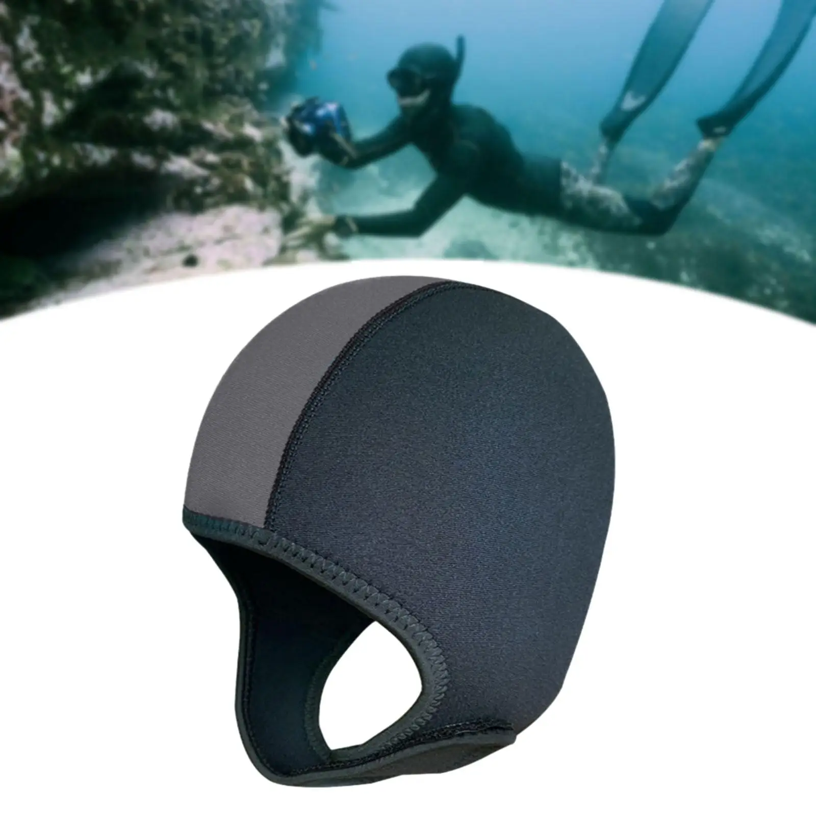 Diving Hood Cap 3mm Neoprene Men Women with Chin Strap Keep Warm Surf Hat