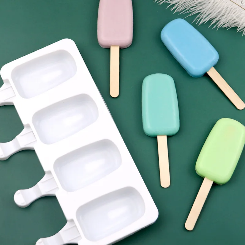 Heart-Shaped Silicone Ice Cream and Popsicle Mold for Party and Bar Decorations