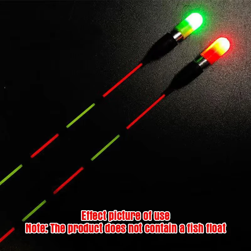5 queues lumineuses LED pour flotteurs de pêche - bâtons luminescents à changement de couleur