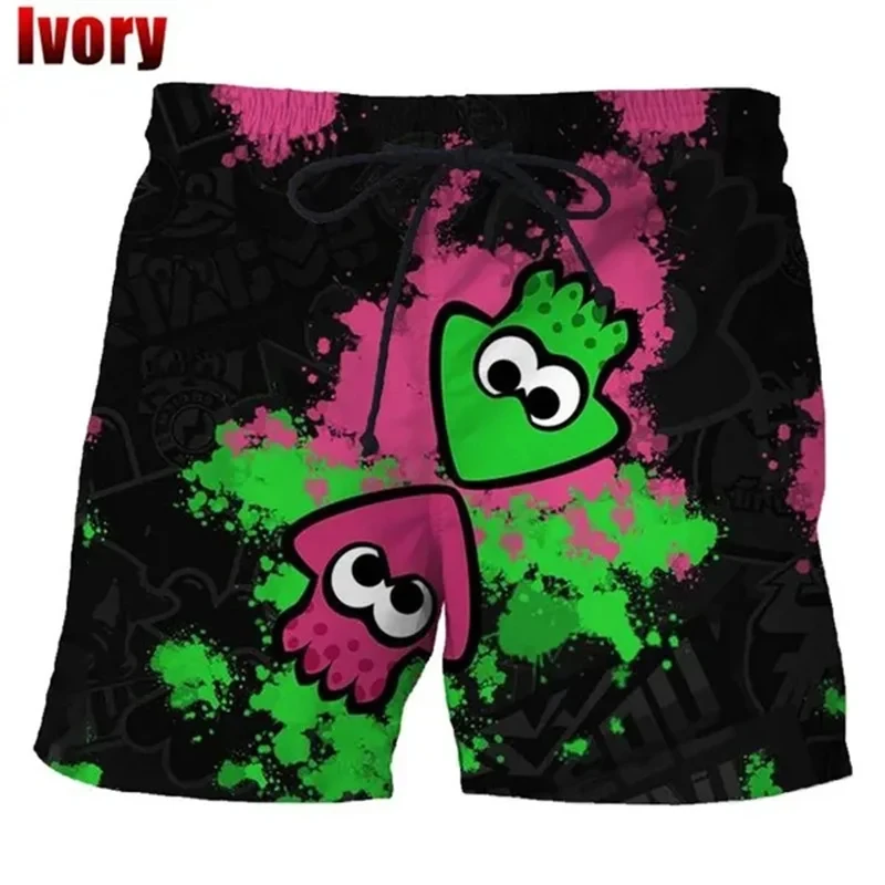 Funny Dazzle Mushroom Shorts Men Summer Beach Short Pants Hawaii Swimming Trend Swim Trunks Women Cool Ice 5