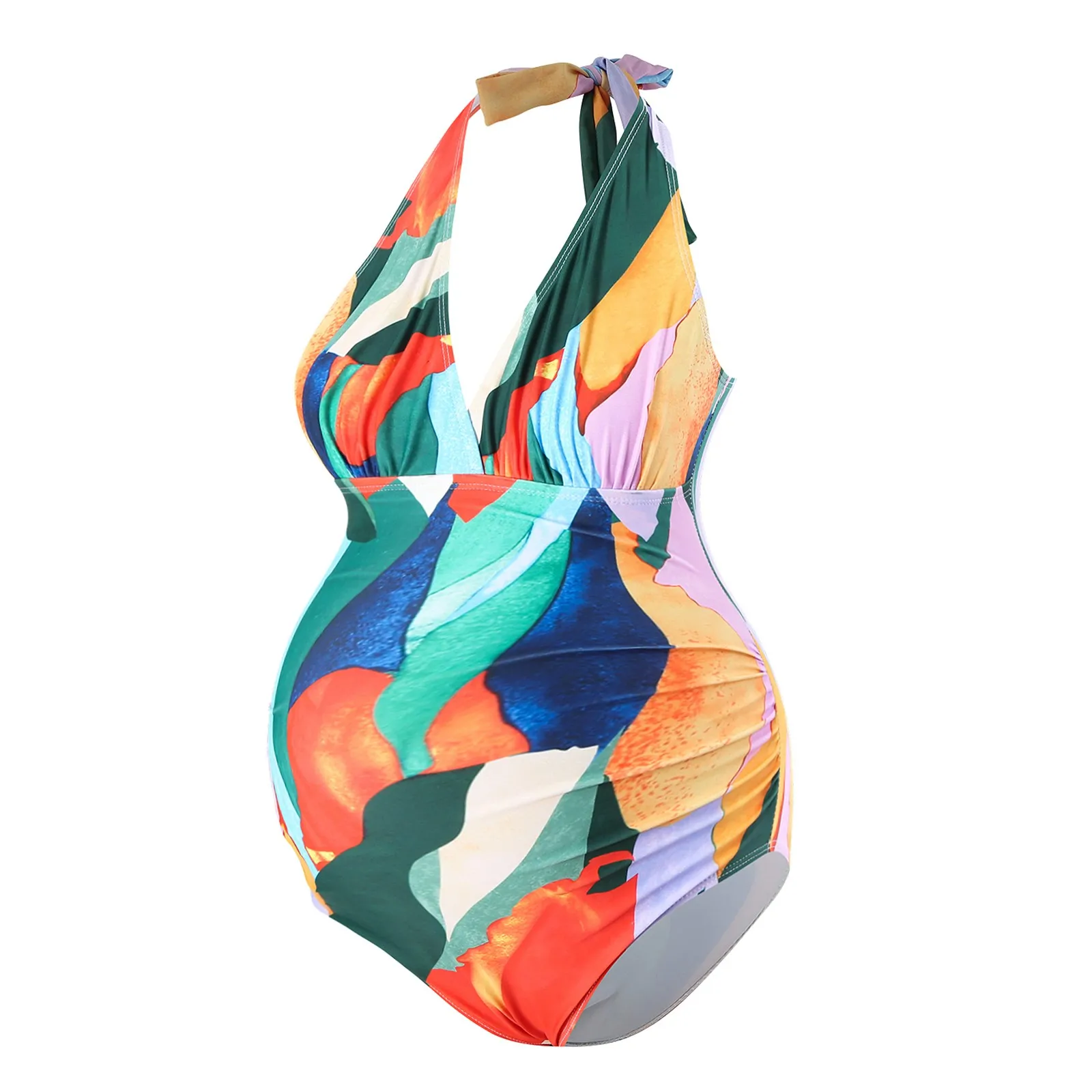 Women'S Multi-Color Printed One-Piece Maternity Swimsuit Bathing Suit Swimsuit Pregnancy Bikini Beach Swimwear купальник женский