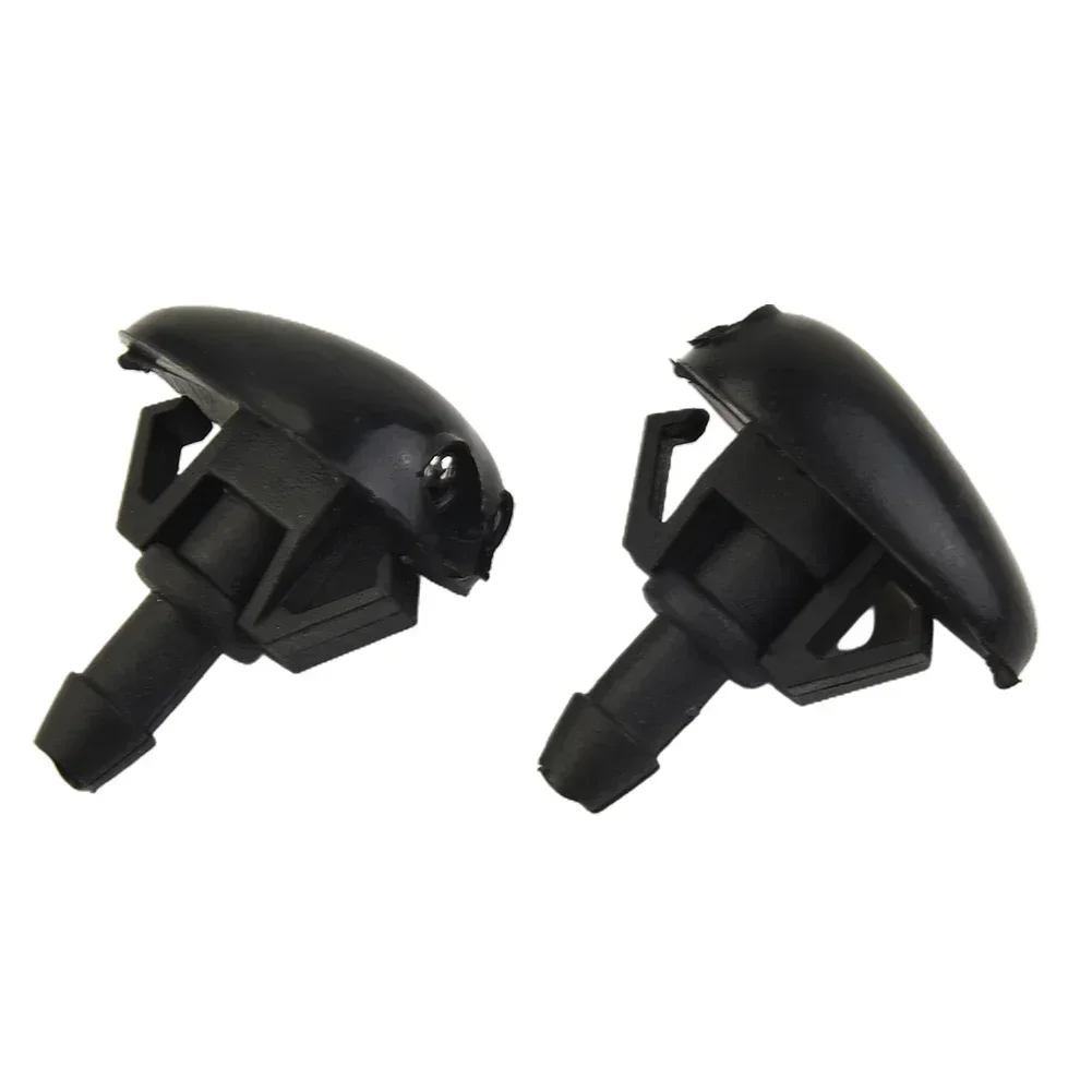 2x Water Jet Nozzle Front Windscreen Washer Nozzle ABS Plastic Black For Nissan Navara D22 D40 Pickup Silvia S14 S15 Windshield