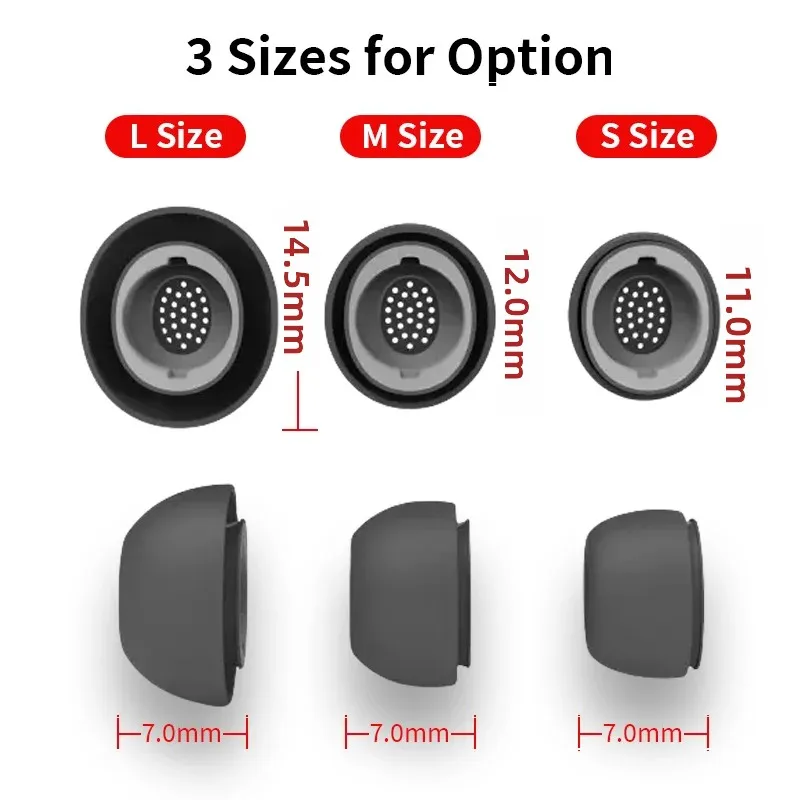 Premium Silicone Ear Tips for Enhanced Comfort and Sound Quality