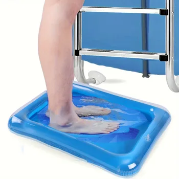 1 pezzo di bacinella portatile pieghevole per la pulizia della piscina, un accessorio essenziale per la manutenzione della piscina prima dell'uso, può essere utilizzata anche come vasca per il bagno dei piedi.