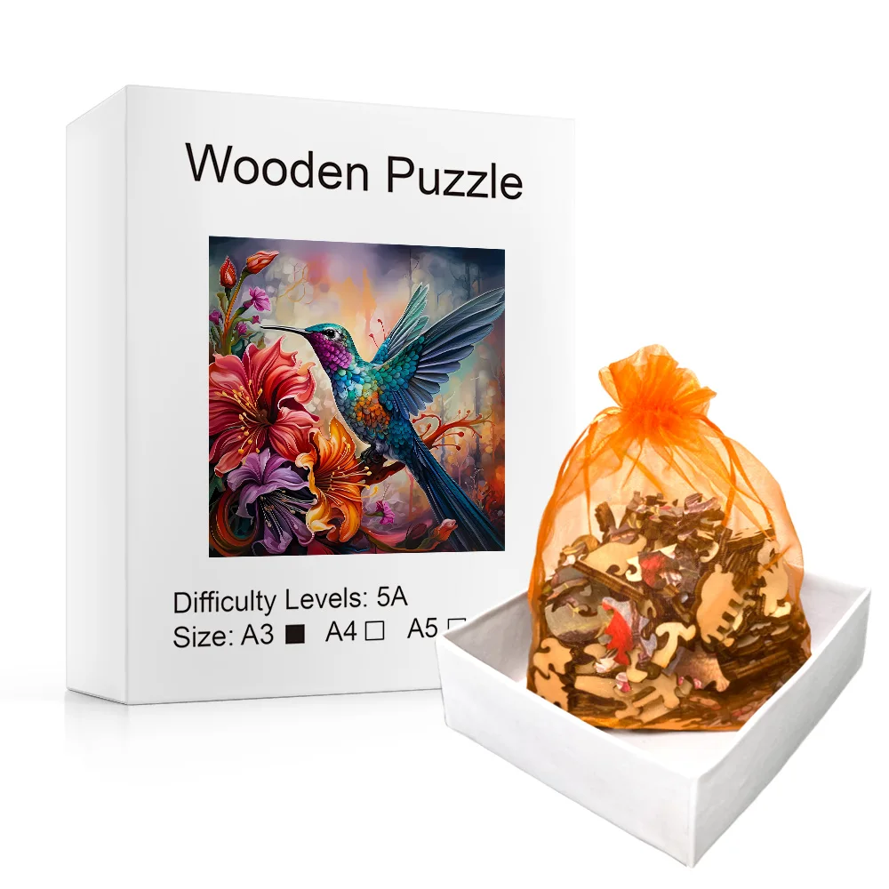 Wooden Jigsaw Puzzles Unique 3D Exquisite Peak Bird Animal Wooden Puzzle Toys