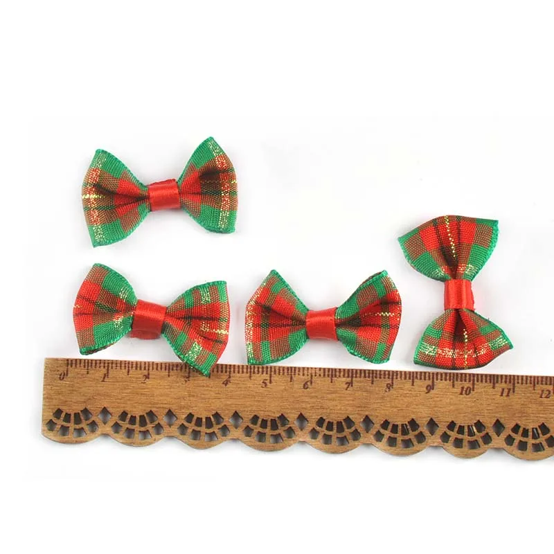 30 lazos navideños variados de 16 a 57 mm para decoración de regalos, fiestas, suministros de bricolaje, cintas de moño, accesorios para coser ropa, manualidades navideñas para el hogar