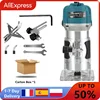 220V 800W Woodworking Electric Trimmer Wood Milling Engraving Slotting Trimming Machine Hand Carving Router EU Plug 6.35mm 1