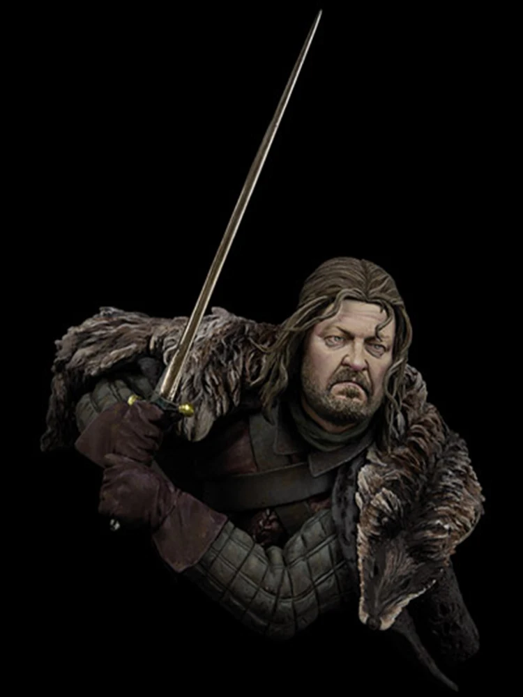 Kit Non Verniciato 1/10 Sword Of The Warrior Of The North Bust Figure Figura Storica Kit In Resina