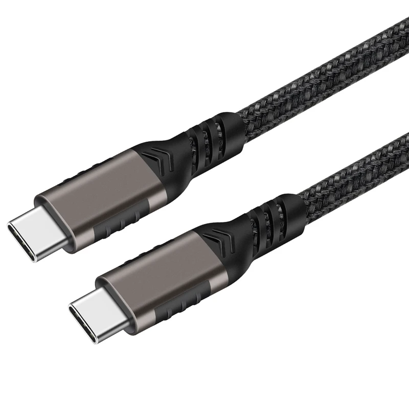 USB 3.2 C타입 to C타입 케이블, 20Gbps 편조 코드, 4K UHD PD100W 고속 충전 데이터 와이어, 맥북 프로, 아이패드 프로, 갤럭시 S20 용