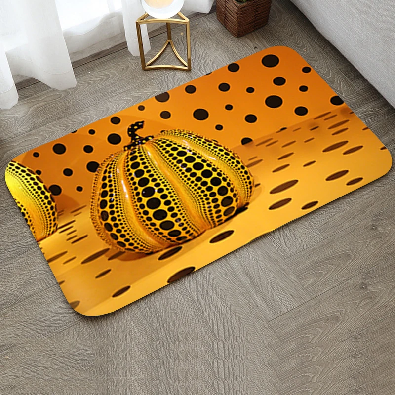 

Washable Non-slip Kitchen Rug K-kusama3 Welcome Mat Room Mats Balcony Carpet Foot Rugs Bath Bathroom House Entrance Door Hallway