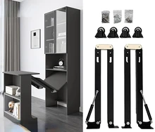  Folding Down Table Retractable Multi-functional Table Book Table Cabinet Bar Cabinet Furniture Hardware Accessories Guide Rail 