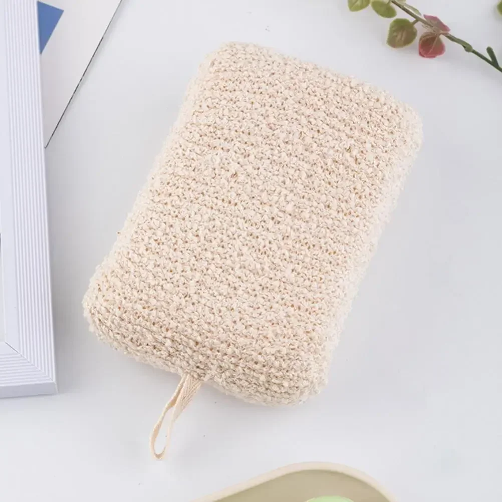 Description Picture 3 of item1/2Pcs Bath Sponge Loofah Cleaning Body Scrubber Exfoliating Shower Flax Sponges Gentle Powerful Cleansing Body Care Bath Brush