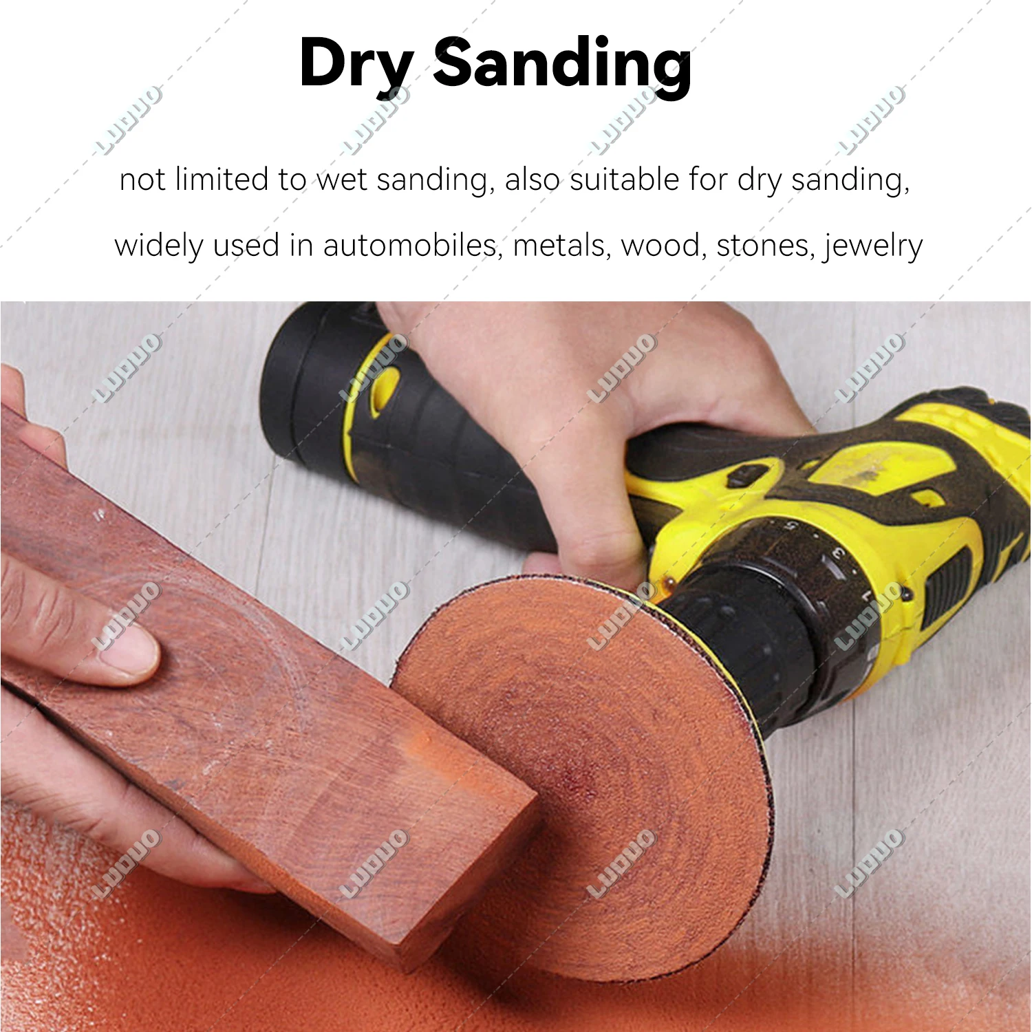Sand Paper Sanding Discs Round Flocking Sandpaper Sanding Grinder Polishing 3 Inch 800 1200 1500 2000 3000 5000 Grits 105PCS