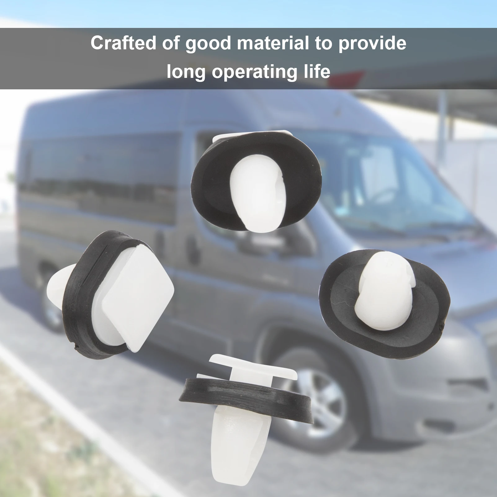 50/100 PCS 릴레이 외부 측면 몰딩 Citroen JUMPER Fiat Ducato Peugeot Boxer 용 하부 플라스틱 자동차 도어 트림 패널 클립 키트