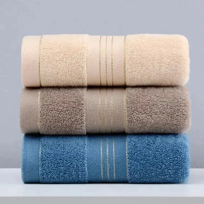 2 Thickened Absorbent Towels Pure Cotton Quick-Dry Soft Face Towels Beach towels & mats Practical Beach Essentials
