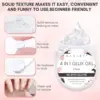 Solid Builder Gel Non Stick 15ML , Makartt 4 In 1 Glux Gel Hard Extension Gel Nail Polish for 3D Molding Nail Art UV/LED Lamp 5
