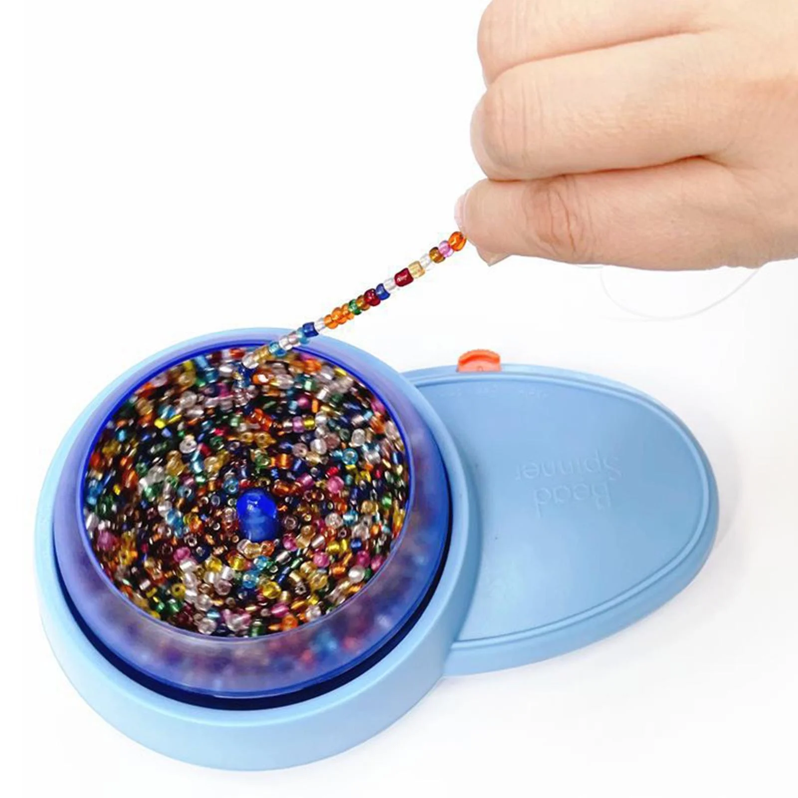 Electric Bead Spinner Kit Loader with Needles Adjustable Speed Quickly Spin  Beading Bowl for Bracelets Waist Bead Seed Bead Tool