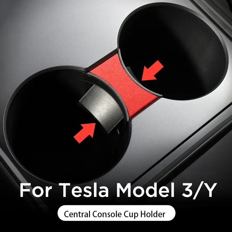 

OSITE SKY Holder 2021-2023 Tesla Model 3 Central Console Armrest Box Cup Slot Slip Limiter For Tesla Model3 Y Car Accessories