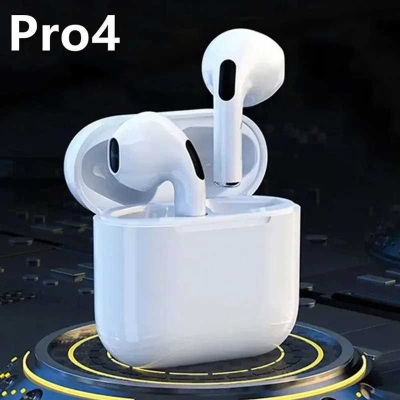 Pro4 TWS Bluetooth Earphone 9D Stereo Wireless Headphone In-Ear HiFi Earbud HandsFree Headset With Microphone For Xiaomi iPhone 3
