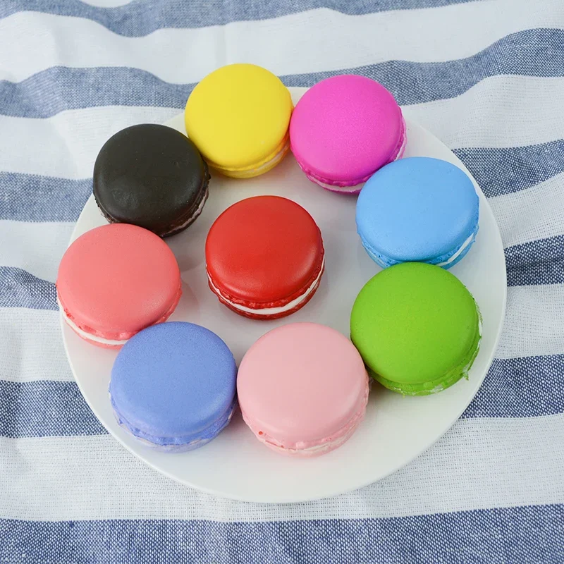 Food Model 1pc Artificial Simulation Fruit Cakes/Macaron/Triangle Mousse Cakes for Photography Decor