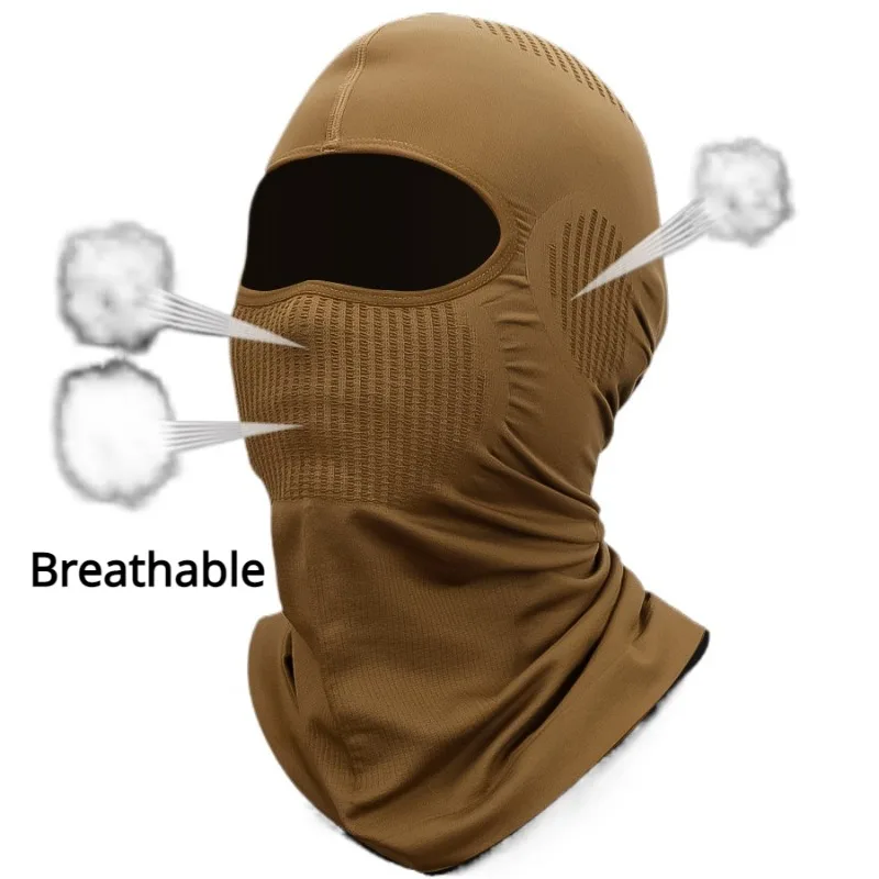 Men's Cycling Cap Balaclava Full Face Ski Mask Hood Hiking Camping Hunting Outdoor Riding Sports Hood Sunshade Helmet Liner balaclava hat sun protection mask riding mask
