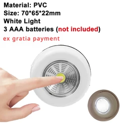 Portable Dimmable Touch Sensor Mini LED Night Light with Magnetic Base and USB Charging (White)