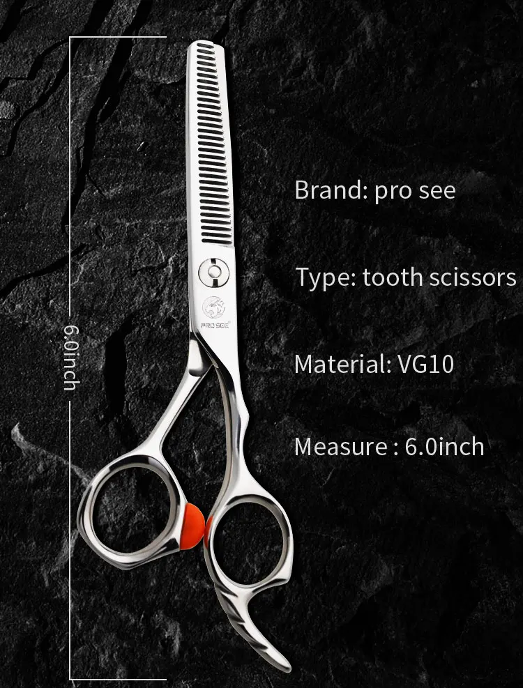Description Picture 5 of itemHigh Quality Hairdressing Hair Salon Scissors Set Professional Barber Hair Cutting Thinning Scissors Shears