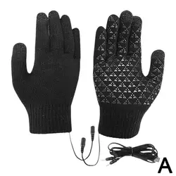Electric Heated Touch Screen Thermal Windproof Winter Gloves (A)