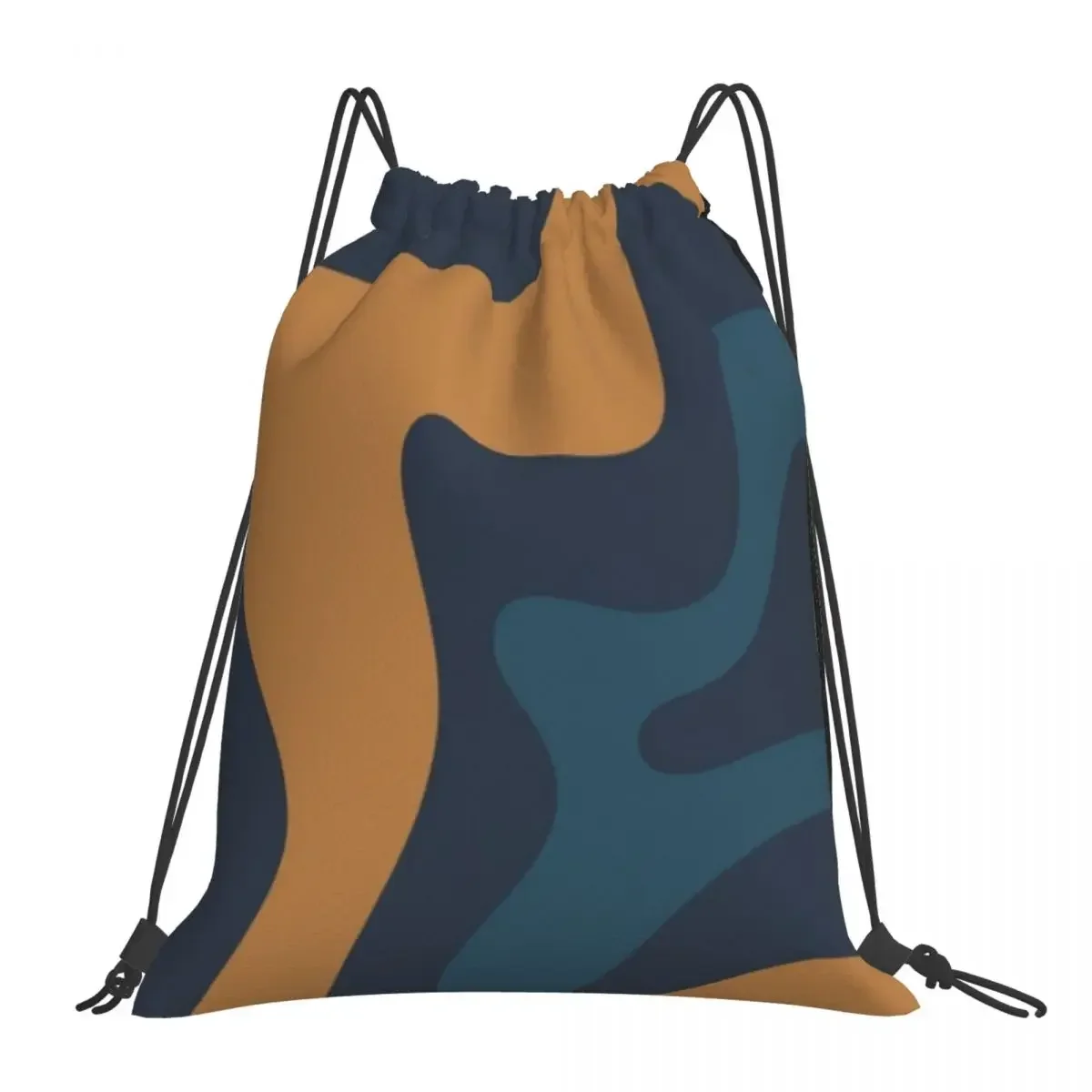 

Liquid Swirl Abstract Pattern Backpacks Casual Portable Drawstring Bags Drawstring Bundle Pocket Sports Bag Book Bags For Travel