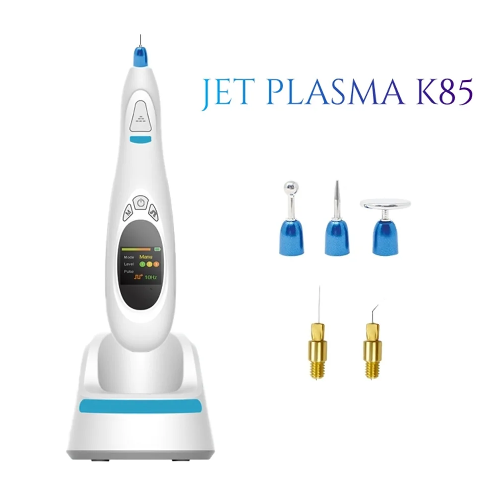Fibroblast Plasma Pen Jet Plasma Eyelid Lifting Machine Wrinkle Removal Skin Rejuvenation Acne Remover K85 Cold