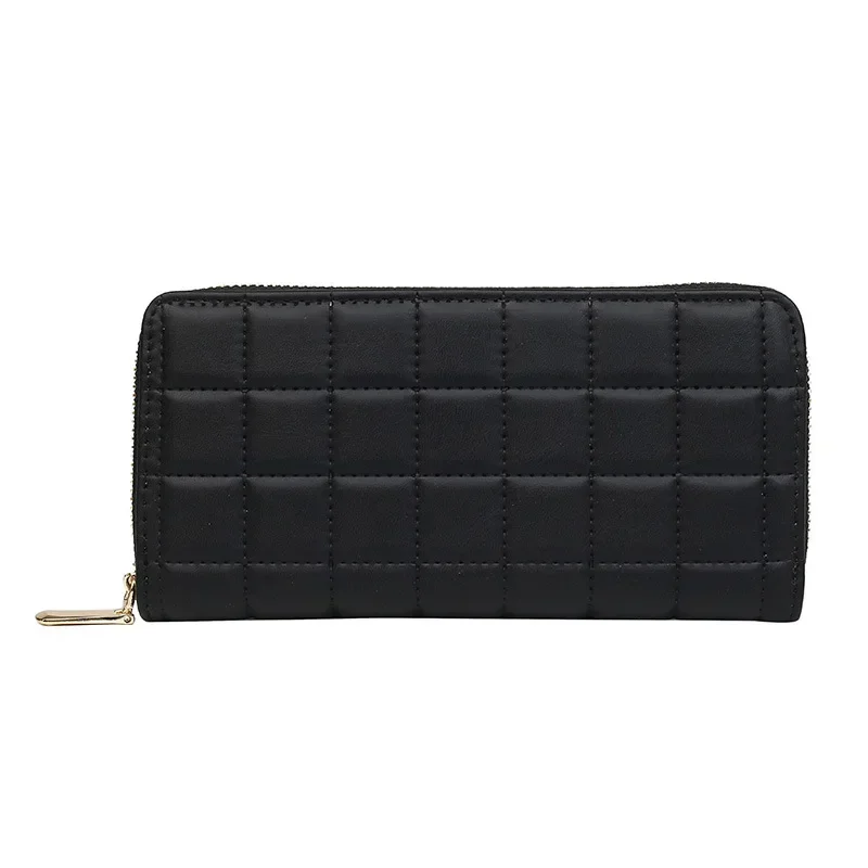 

New 2023 Women's Wallet Indentation Checker Long Handheld Bag Fashion Card Bag Large Capacity Wallet Change Bag Tide
