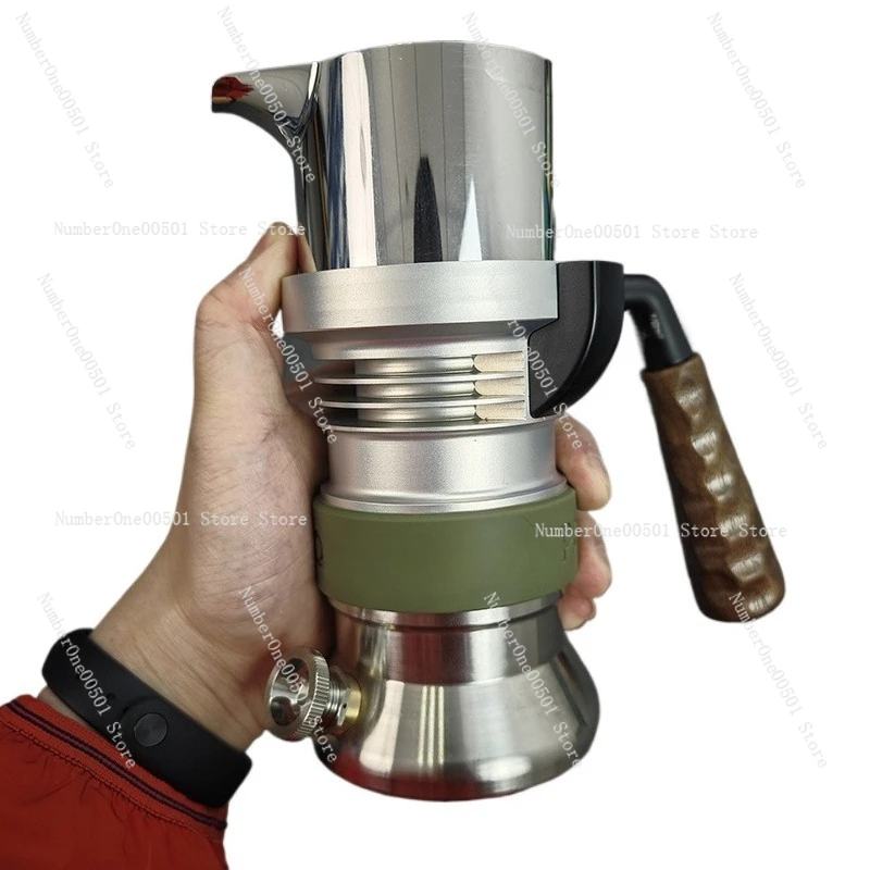 9Barista Plus Upgrade 58mm Italian Espresso Maker Steam Moka Pot
