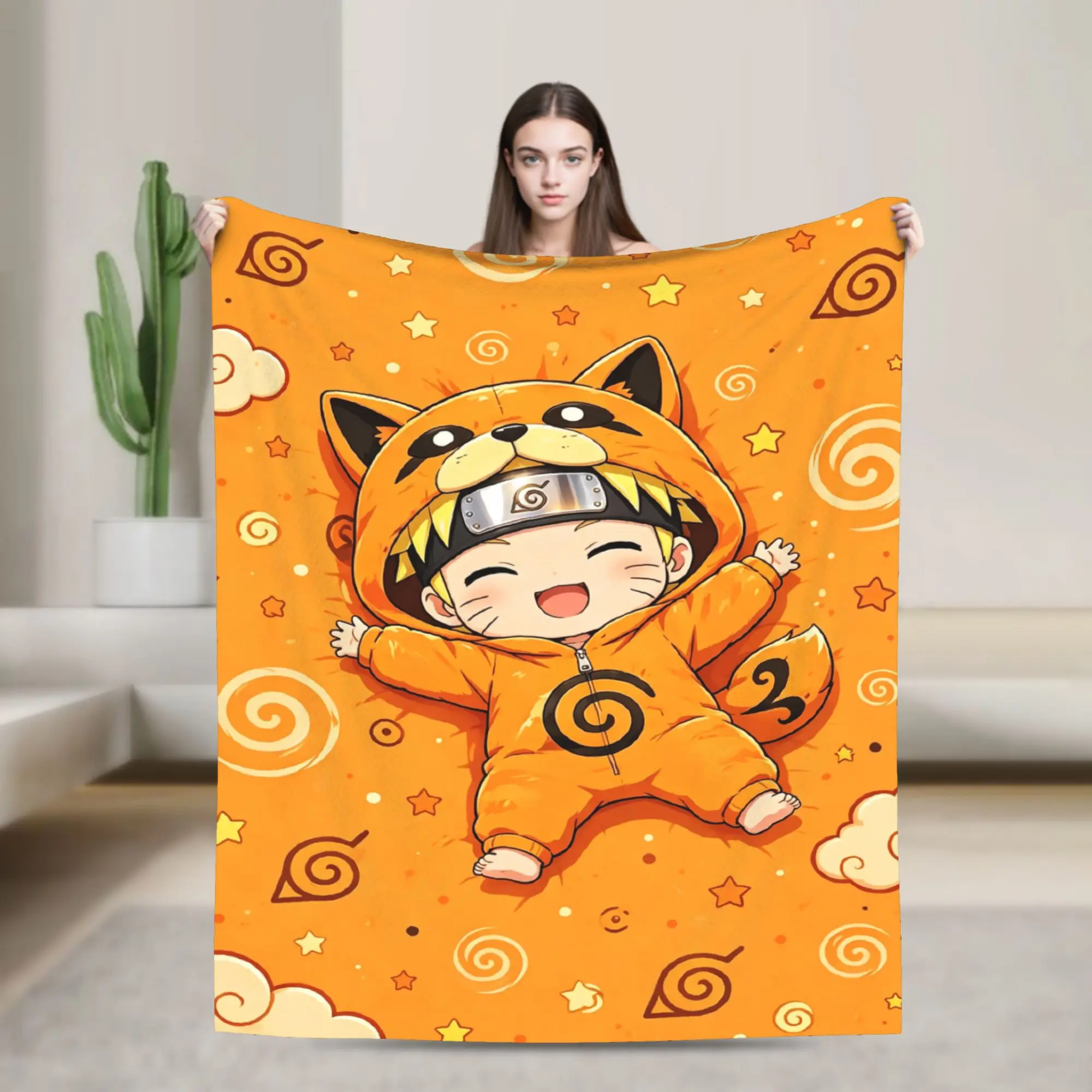 Luxurious Naruto Inspired Soft Fleece Blanket - Warm Flannel Manga Throw