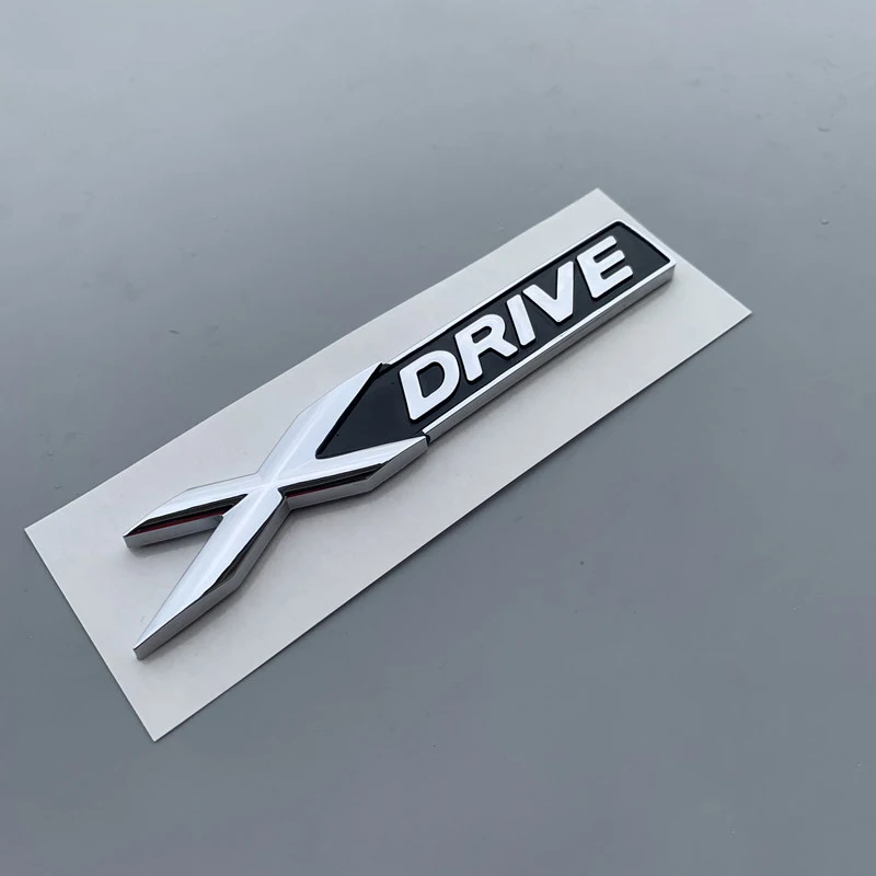 3D ABS Logo Xdrive Emblem Car Trunk Badge Nameplate Xdrive Sticker For Xdrive 320d 320i 530d 525d E60 F10 G20 Accessories