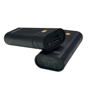 Custodia Power Bank per Ricarica Elettronica Telefono, Senza Batterie, 6000mAh 5V 2A, 2x 18650, Caricabatterie USB Type-C