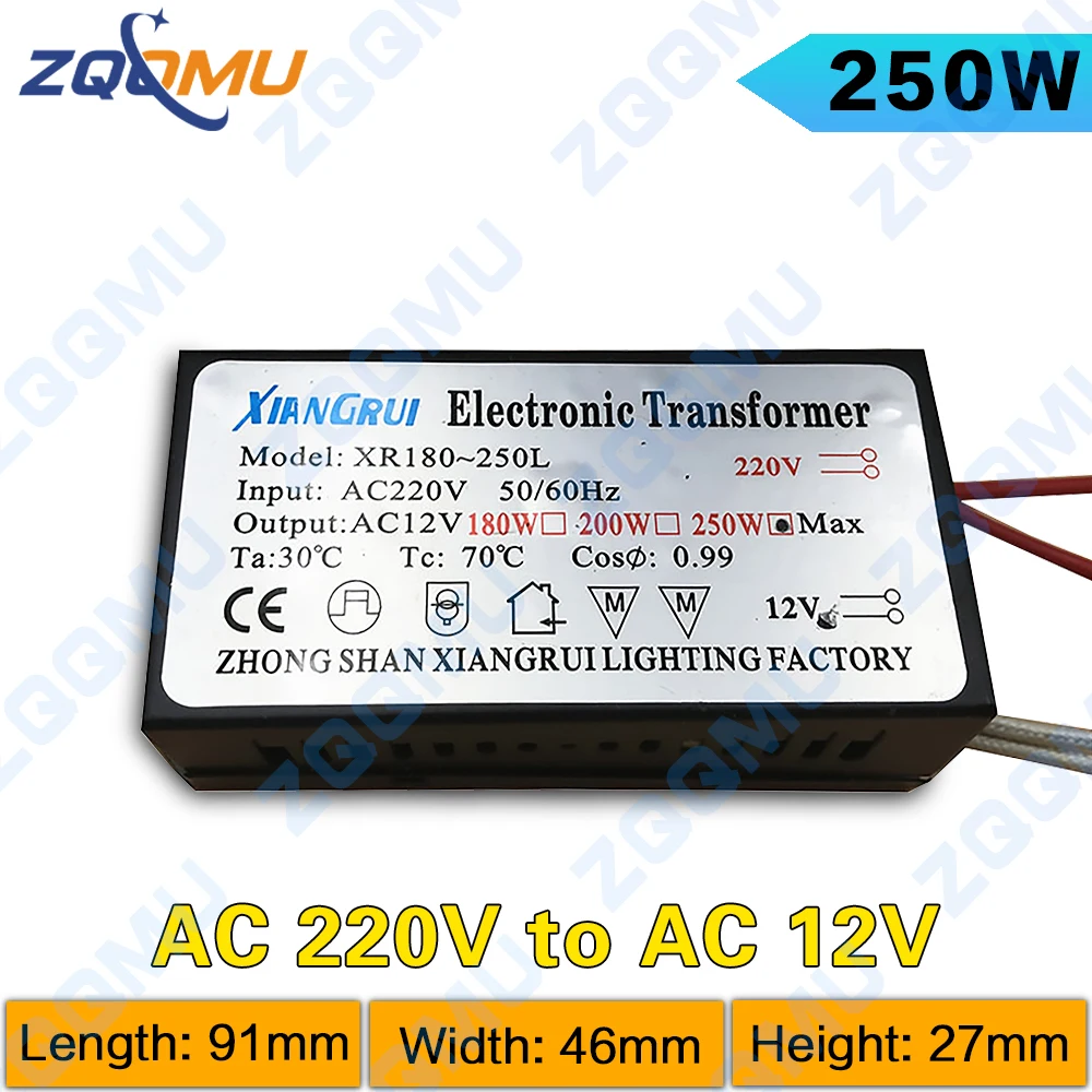 High-Power Metal Electronic LED Driver Power Supply, 220V