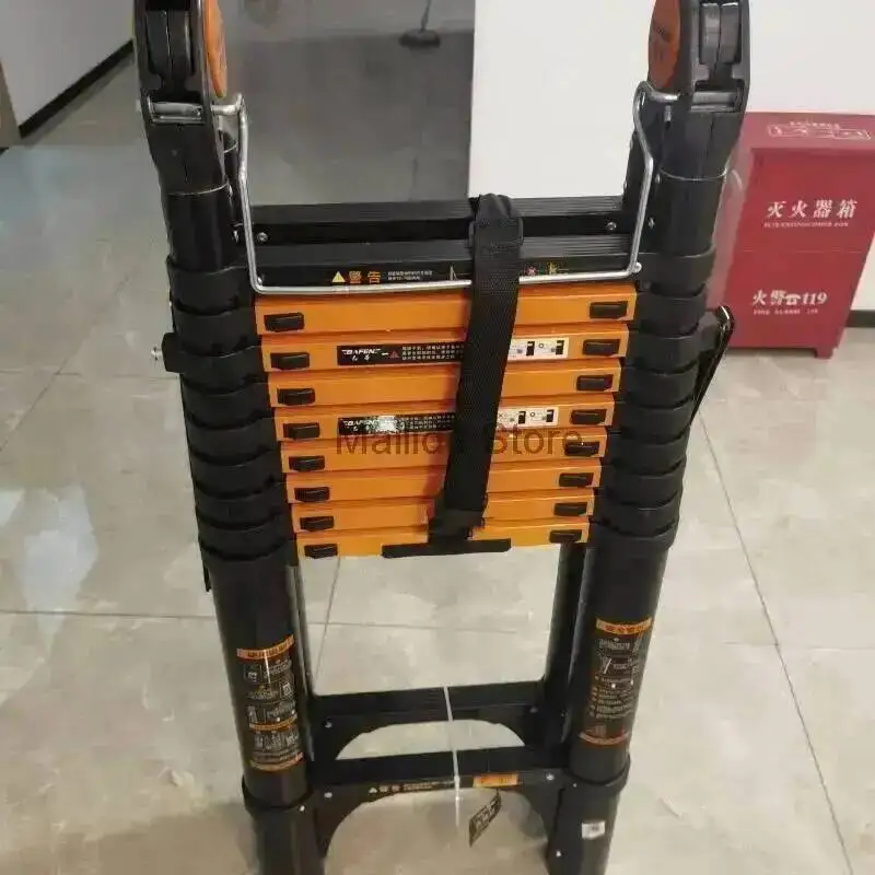 사다리 가정용 계단식 간편 주방용 텔레스코픽 접이식 알루미늄 사다리 다기능 두꺼운 리프팅 휴대용 접이식 사다리