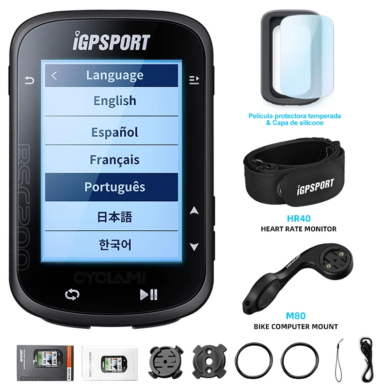 ♪送料込み♪ iGPSPORT BSC200 サイクルコンピュータ セット iGPSPORT アイジーピースポーツ サイクルコンピュター BSC200 5
