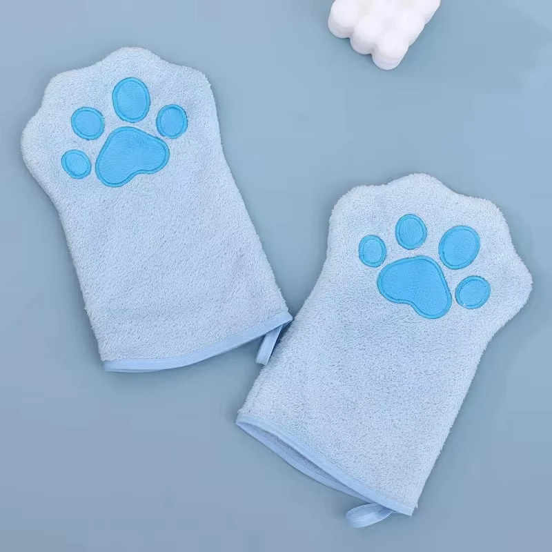 Microfiber Quick-Dry Pet Grooming Mitt and Towel Combo