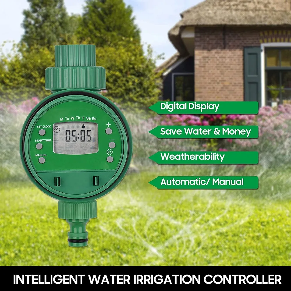 

Intelligent Digital Automatic Watering Timer Programmed Garden Automatic Irrigation Equipment For Lawn Courtyard Greenhouse