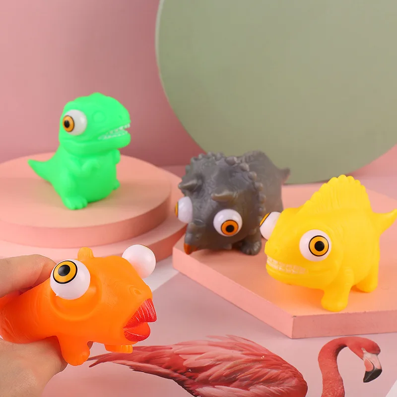 

Soft Toy Animal Cute Anti-Stress Ball Winking To Decompress Dinosaur Abraact Soft Sticky Squishi Stress Relief Funny Gift