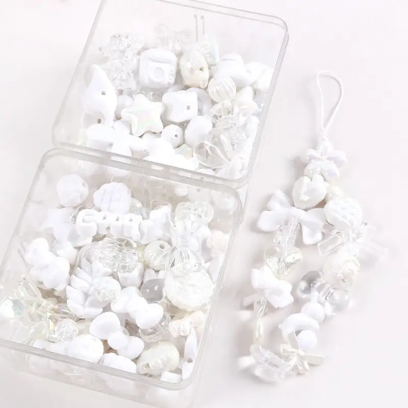 20/100 gr/paket Gemischte Stil Gemischte Farbe Acryl Lose Perlen Für Armband Halskette Schmuck Machen Liefert DIY Handgemachte Zubehör – Detail 16