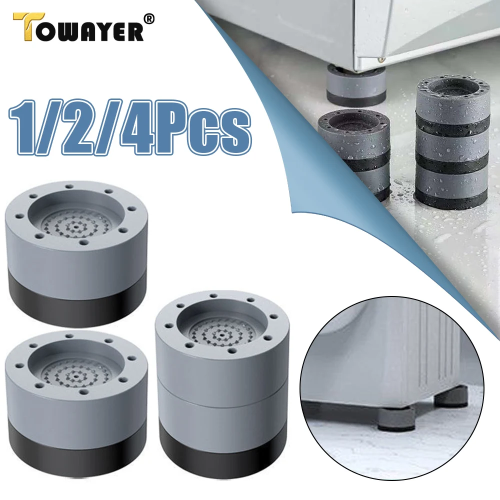 1/4Pcs Upgrade Anti Vibration Feet Pads Rubber Mat Slipstop Silent